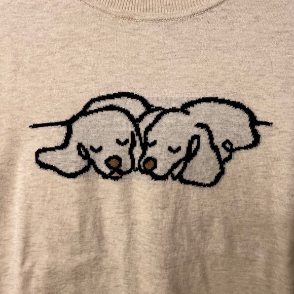 Like-New Banana Republic Factory Dog Intarsia Knit Crewneck Sweater 🐶 - Picture 2 of 13